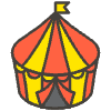 Circus Tent A emoji - Free transparent PNG, SVG. No sign up needed.