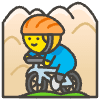 Man Mountain Biking emoji - Free transparent PNG, SVG. No sign up needed.