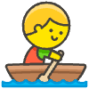 Man Rowing Boat emoji - Free transparent PNG, SVG. No sign up needed.