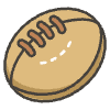 Rugby Football emoji - Free transparent PNG, SVG. No sign up needed.