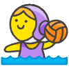 Woman Playing Water Polo emoji - Free transparent PNG, SVG. No sign up needed.