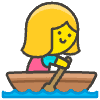 Woman Rowing Boat emoji - Free transparent PNG, SVG. No sign up needed.