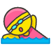 Woman Swimming emoji - Free transparent PNG, SVG. No sign up needed.