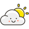 Sun Behind Cloud B emoji - Free transparent PNG, SVG. No sign up needed.