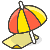 Umbrella On Ground B emoji - Free transparent PNG, SVG. No sign up needed.