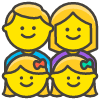 Family Man Woman Girl Girl emoji - Free transparent PNG, SVG. No sign up needed.