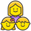 Family Woman Girl Boy emoji - Free transparent PNG, SVG. No sign up needed.