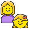 Family Woman Girl emoji - Free transparent PNG, SVG. No sign up needed.