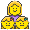 Family Woman Girl Girl emoji - Free transparent PNG, SVG. No sign up needed.