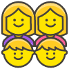Family Woman Woman Boy Boy emoji - Free transparent PNG, SVG. No sign up needed.