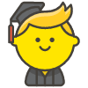 Man Student emoji - Free transparent PNG, SVG. No sign up needed.