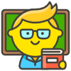 Man Teacher emoji - Free transparent PNG, SVG. No sign up needed.