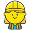 Woman Construction Worker emoji - Free transparent PNG, SVG. No sign up needed.
