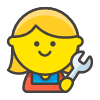 Woman Mechanic emoji - Free transparent PNG, SVG. No sign up needed.