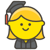 Woman Student emoji - Free transparent PNG, SVG. No sign up needed.