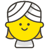 Woman Wearing Turban emoji - Free transparent PNG, SVG. No sign up needed.