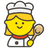 Women Cook emoji - Free transparent PNG, SVG. No sign up needed.