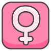 Female Sign B emoji - Free transparent PNG, SVG. No sign up needed.