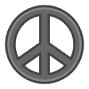 Peace Symbol A emoji - Free transparent PNG, SVG. No sign up needed.