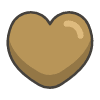 Brown Heart emoji - Free transparent PNG, SVG. No sign up needed.
