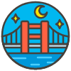 Bridge At Night A emoji - Free transparent PNG, SVG. No sign up needed.