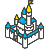 Castle C emoji - Free transparent PNG, SVG. No sign up needed.