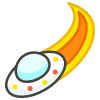 Flying Saucer A emoji - Free transparent PNG, SVG. No sign up needed.