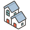 Houses B emoji - Free transparent PNG, SVG. No sign up needed.