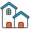 Houses C emoji - Free transparent PNG, SVG. No sign up needed.