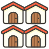 Houses D emoji - Free transparent PNG, SVG. No sign up needed.
