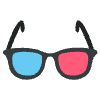 3d Glasses Alternate Element from EmojiTwo Colors Set