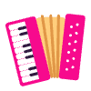 Accordion Flat Emoji from Fluent Emoji Flat Set | Free Download as SVG Vector and Transparent PNG | Streamline emojis