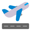 Airplane Departure Flat Emoji from Fluent Emoji Flat Set | Free Download as SVG Vector and Transparent PNG | Streamline emojis