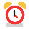 Alarm Clock Flat Emoji from Fluent Emoji Flat Set | Free Download as SVG Vector and Transparent PNG | Streamline emojis