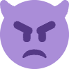 Angry Face With Horns Emoji from Twemoji Set | Free Download as SVG Vector and Transparent PNG | Streamline emojis