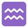 Aquarius Flat Element from Fluent Emoji Flat Set
