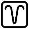 Aries High Contrast Element from Fluent Emoji High Contrast Set