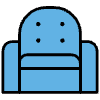 Armchair Element from OpenMoji Emoji Set