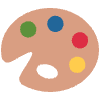 Artist Palette Element from Twemoji Emoji Set