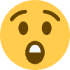Astonished Face Element from Twemoji Emoji Set