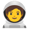 Astronaut Element from Noto Emojis Set