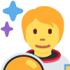 Astronaut Emoji from Twemoji Set | Free Download as SVG Vector and Transparent PNG | Streamline emojis