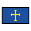 Asturian Flag Element from OpenMoji Emoji Set