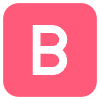 B Button Blood Type Element from EmojiTwo Colors Set