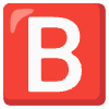 B Button Blood Type Element from Noto Emojis Set