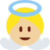 Baby Angel Medium Light Skin Tone Element from Twemoji Emoji Set