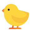 Baby Chick Flat Element from Fluent Emoji Flat Set