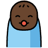 Baby Dark Skin Tone Element from OpenMoji Emoji Set