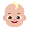 Baby Flat Medium Light Element from Fluent Emoji Flat Set