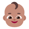 Baby Flat Medium Element from Fluent Emoji Flat Set